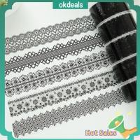 OKDEALS ของขวัญสำหรับเด็ก สมุดเก็บภาพ ดีไอวาย สีดำโปร่งใส กาวติดแน่น กล่องปิดผนึกกล่อง เทปตกแต่งตกแต่ง แพ็คของ