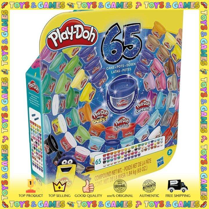 PlayDoh Ultimate Color Collection 65 Pack of Assorted Modeling