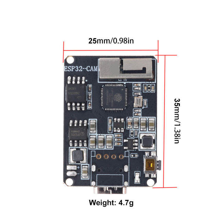 pcbfun-โมดูลอินเทอร์เน็ตที่เชื่อมโยงทุกสิ่ง-bt-papan-ujian-บอร์ดพัฒนา-cam2-esp32พร้อมการกำหนดค่าชิป-ch552-ov2640กล้อง