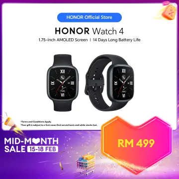 HONOR WATCH 4 1.75-inch AMOLED Blood Oxygen Water Resistance 5ATM