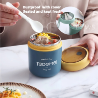 500ML Mini Thermos Soup Cup Lunch Box Stainless Steel Hot Food Thermos Mug Container Microwave Oven Soup Cup Bento Box For Kids