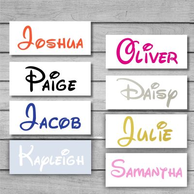 hot！【DT】☸♗▪  Personalized Vinyl Name Stickers Custom and Minnie Labels Decals Bottle Mug Cup Phone Laptop