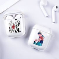 ☎◐☽ Japan Given Anime Fitted Music Gay Earphone Case for Airpods 2 1 Cartoon Wireless Bluetooth Headphone Cover Charging Box Cover