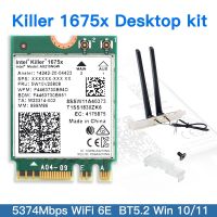 นักฆ่า1675X ไวไฟ6E AX210 AX210NGW การ์ดเน็ตเวิร์ก Killer1675x Wifi6ตัวรับสัญญาณ Wifi บลูทูธ5.2แล็ปท็อป PC สำหรับ Windows 10 11