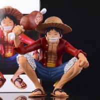 ฟิกเกอร์อนิเมะ OnePiece แบบอย่าง Art King Squatting Luffy KOA Model 15cm โมเดลวันพีช ของขวัญวันเกิด ของเล่นเด็กผญ