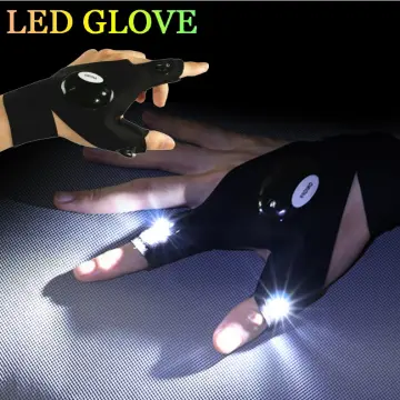 Shop Led Luminous Fishing Gloves with great discounts and prices