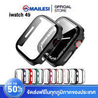 MAILESI เคส Smart Watch เคส+ฟิล์มกระจกในตัว Case กันนํ้าสำหรับ iwatchS8 ขนาด IWatch 49 มม. กันชน กันกระแทก ป้องกันจอนาฬิกา