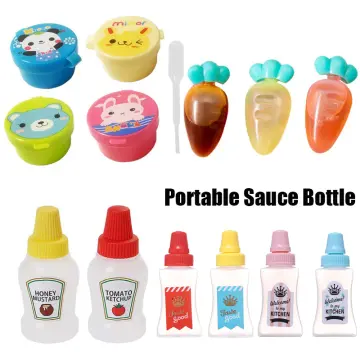 Mini Sauce Bottles, Portable Plastic Sauce Squeeze Bottle For