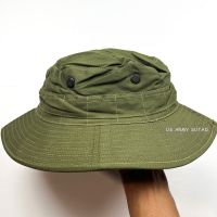 หมวกปีก Genuine Military OD Olive Green Bucket Hat 57cm สีเขียว งานเก่าวินเทจ