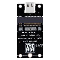 NGFF เพื่อ USB 3.2 Type-C อะแดปเตอร์การ์ดฮาร์ดดิสก์ SSD (NGFF) M2 JMS583 10Gbps M.2 B คีย์ SATA3 6Gbps สนับสนุน M2 SSD 2230/42/ 60/80