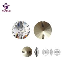 YANRUO 3015 Crystal Clear Rhinestone Sewing Buttons Round Beads For Clothes Overcoat Craft DIY Haberdashery