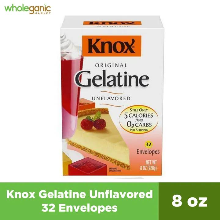 Knox Gelatine Unflavored 8oz 32 Envelopes Lazada PH