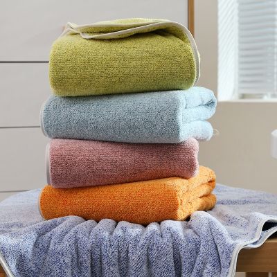{Xiaoli clothing} Bamboo Charcoal Terry Bath Towel Set Adult Bamboo Carbon Fiber Bathroom Towel Microfiber Hair Towel Face Hand Bath Towel Set