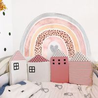 Decoration Rainbow Arch Love Sticker Bohemian Type Wallpaper Self-adhesive Sticker Bedside Background Wall Stickers