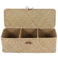 Toilet Paper Basket- 3 Rattan Toilet Bathroom Storage Organizer Basket- Jewelry Cosmetic Storage Basket