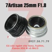 Ống kính 7Artisans 25mm F1.8 - Dùng Sony E, Fujifilm, Canon EOS