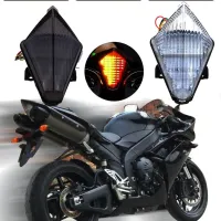 ไฟท้ายเหมาะสำหรับ Yamaha YZF R1 2007 2008เปิดสัญญาณด้านหลังเบรกหลอดไฟ LED ประกอบตัวบ่งชี้อุปกรณ์มอเตอร์