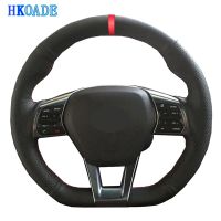 Customize DIY Micro Fiber Leather Car Steering Wheel Cover For Hyundai Sonata 9 2015 2016 2017 2018 2019 (3-Spoke) Car Interior Steering Wheels Access