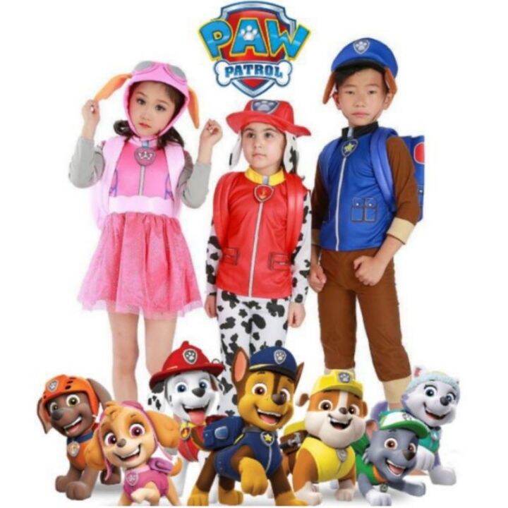 H&T Paw- Patrols Costume for kids w/bag | Lazada PH