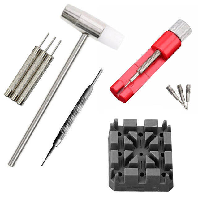 11pcs-set-watch-repair-link-remover-tool-hammer-pins-strap-holder-bracelet-chain-adjuster-repair-tool-kit-for-men-women-watch