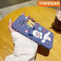 YIWESAN เคสสำหรับ Tecno Camon 16 Pro Pouvoir 4 Pro เคสลายการ์ตูน Cinnamoroll Pochacco สวยงามบางดีไซน์ใหม่เคสโทรศัพท์ขอบสี่เหลี่ยมเคสนิ่มป้องกันปลอกซิลิโคนกันกระแทก