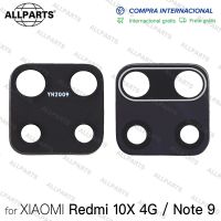 【❉HOT SALE❉】 jiejiu65879742 สำหรับ Xiaomi Redmi 10X4กรัม M2003j15sc Redmi Note 9 M2003j15sg M2003j15ss ด้านหลังเลนส์กล้องถ่ายรูปกระจกสีดำ