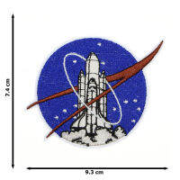 JPatch - โลโก้ สัญลักษณ์ จรวด ยาน องค์การนาซ่า (NASA) อวกาศ ดวงจันทร์ สำรวจดวงดาว โลก กาแล็กซี่ จักรวาล ตัวรีดติดเสื้อ อาร์มรีด อาร์มปัก มีกาวในตัว การ์ตูนสุดน่ารัก งาน DIY Embroidered Iron/Sew on Patches