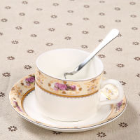 Ontinental European Tea Set Ceramic Coffee Cup Suit British Style High-Grade Bone China Coffee Cup And Saucer With A Spoon Mug