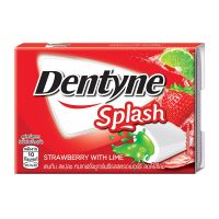 [พร้อมส่ง!!!] เดนทีน สแปลช หมากฝรั่ง รสสตรอว์เบอร์รี่ สอดไส้ไลม์ 8 เม็ด x 16 แผงDentyne Splash Strawberry Lime Chewing Gum 8 pcs x 12 packs