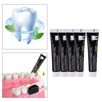 BolehDeals 5Pcs Naturally Bamboo Black Activated Charcoal Whitening Toothpaste Good Oral Hygeine