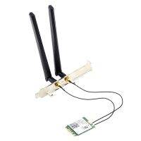 AX210NGW WIFI6E Wireless Network Card+Cable+8DB Antenna+Baffle Kit 5374M Gigabit Bluetooth 5.2 2.4G/5G/6G -Band NGFF