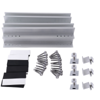 MiNi Rail Solar Bracket Kit Solar Bracket Aluminium Alloy 30cm MiNi Rail Solar Bracket 6 Rails + 4 Side Press + 2 Medium Press