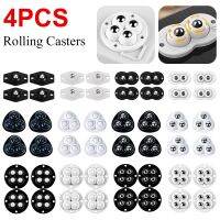 4/8PCS Self Adhesive Caster 360 Degree Free Rotation Wheel No Noise Universal Mini Swivel Casters Wheels For Furniture Casters