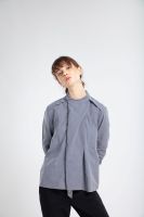 QueenCows : เสื้อให้นม Dira Long Sleeve Shirt (Gray)