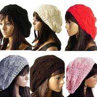 【cw】 Fashion Women 39;swinter warm Braided hat Baggy Beanie Crochet Hat Ski Knitted CapGifts for female берет женский ！