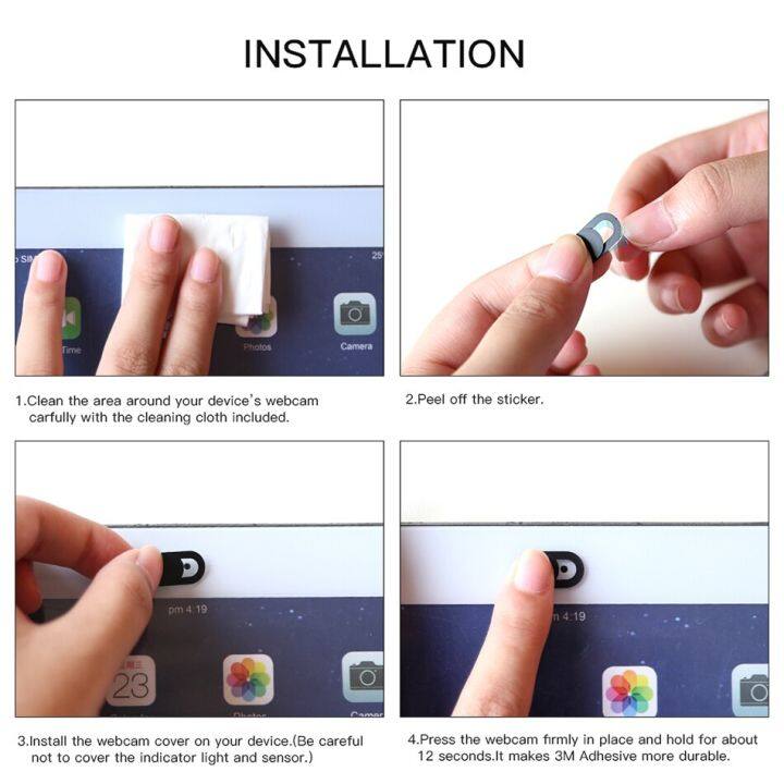 ฝาครอบเว็บแคมพลาสติกตัวเลื่อนแม่เหล็กสำหรับ-iphone-เว็บแล็ปท็อป-pc-ipad-แท็บเล็ตกล้องมือถือสติกเกอร์ความเป็นส่วนตัวโทรศัพท์