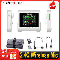 SYNCO G3 2.4G ไมโครโฟนไร้สายพร้อมตัวรับสัญญาณแบบ Dual-Channel สูงสุด250M ช่วงที่มีประสิทธิภาพลดเสียงรบกวนอัจฉริยะในตัว5 EQCamera