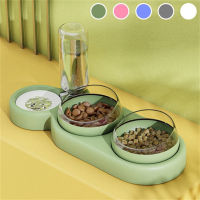 3 Style Dogs Cats Double Bowls Food Water Feeder Container Dispenser Drinking Products Bowl for Cat Bowls and Drinkers