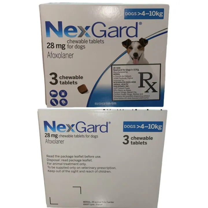 Factory direct sales Nexgard for Medium dog 4 to 10kg 3 chewable ...