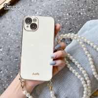 Pearl Crossbody Lanyard Strap Chain Phone Case For iPhone 14 13 11 12 Pro Max Mini 8 7 6 Plus Xr X Xs Max SE 2020 Plating Cover