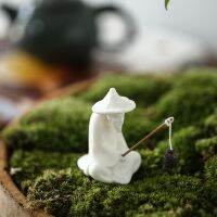 ❄❇┋ white porcelain from little mini incense inserted pious young monk micro SuoLiWeng furnishing articles