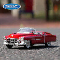 WELLY 1:24 1953 Cadillac Eldorado ล้อแม็กรถยนต์รุ่น D Iecast โลหะของเล่นยานพาหนะคลาสสิกรุ่นจำลองการเก็บของขวัญเด็ก