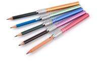 ปรับแปรงดินสอ Extender ศิลปะการเขียนเครื่องมือโลหะที่ละเอียดอ่อนดินสอ Extender สีสุ่ม ASS020
