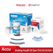 Sinocare Que Thử Đường Huyết Safe Accu 50 Que Thử Tặng Kèm 50 Kim - APM