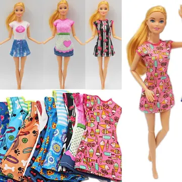 HBESTY [DIY] 30cm Barbie Princess Doll Dress Up Princess dress accessories  large skirt