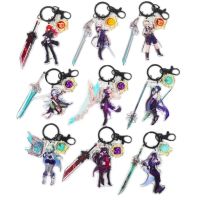 Genshin Impact Barbatos Keychain Game Figure Pendant Ornament Birthday Gifts