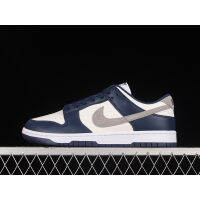 2023 Original sb duk Low "Midnight Navy" Mens and womens Sports Casual board Shoes blue and white FD9749-400