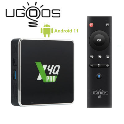 Ugoos X4Q Pro X4Q Plus S905X4ก้อน X4Q Quad Core TV แขน G31 MP2แอนดรอยด์11 2.4G 5G 1000M BT ชุด5.1 Tox 4K กล่องสมาร์ททีวี