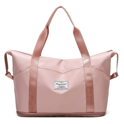 Fashion Womens Travel Duffle Handbag Foldable Large Waterproof Oxford Sports Gym Tote Weekender Overnight Bag for Women