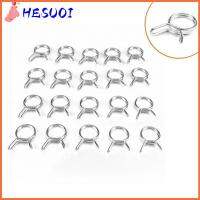 HESUOI 10Pcs/set คลิปสปริง ที่หนีบสายยาง ชุดจัดประเภท สายน้ำมันเชื้อเพลิง คลิปหนีบท่อ ทนทานต่อการใช้งาน 5-30มม. คลิปสปริงหลอด รถจักรยานยนต์สกู๊ตเตอร์